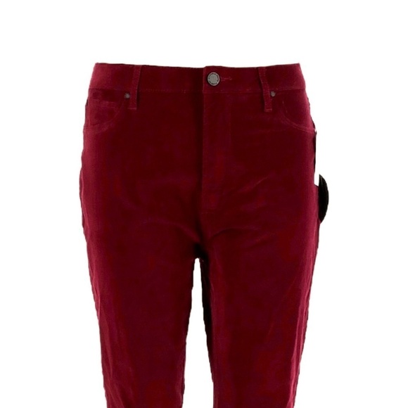 Articles of Society Red Velvet Perren Hilary High Rise Pants Size 32 NWT - Picture 3 of 12